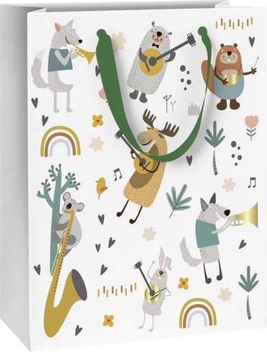 [538839] Stewo | Geschenkzak Musicstars Wit 23x13x30