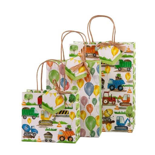 [538901] Stewo | Geschenkzak Bouwplaats 22x30x11cm 