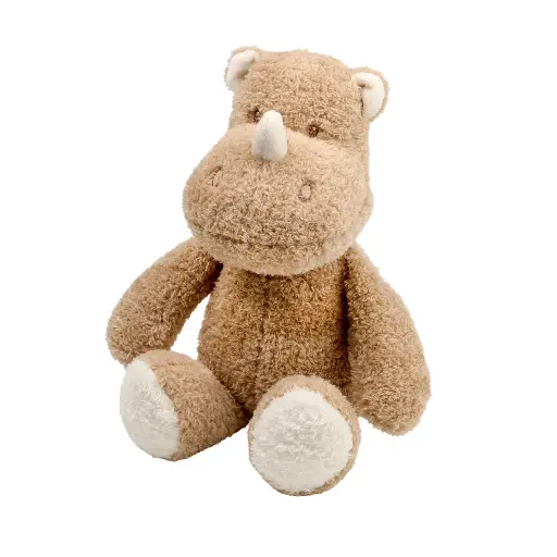 [538921] Nattou | Knuffel Neushoorn Teddy Karamel 30cm