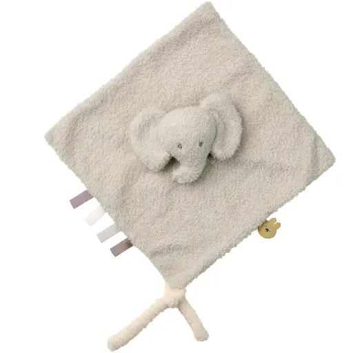 [538934] Nattou | Knuffeldoek Olifant Teddy Grijs 39cm