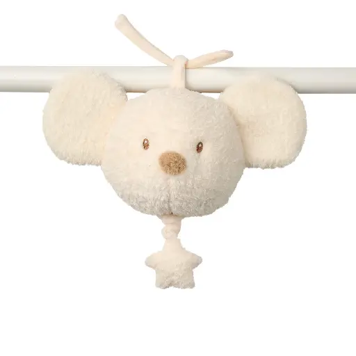 [538943] Nattou | Muziektrekker Muis Teddy Ecru 16cm