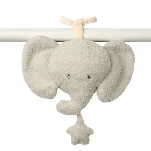 [538945] Nattou | Muziektrekker Olifant Teddy Grijs 20cm