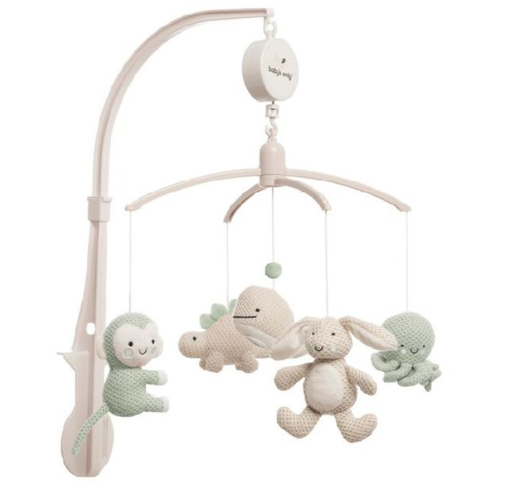[539001] Baby's Only | Muziekmobiel Animals Oud Roze/Warm Linen
