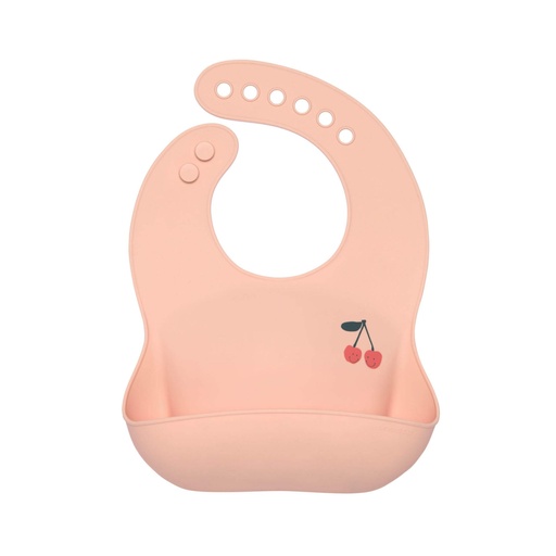 [539559] Laessig | Slabbetje Happy Fruits Cherry Silicone Roze