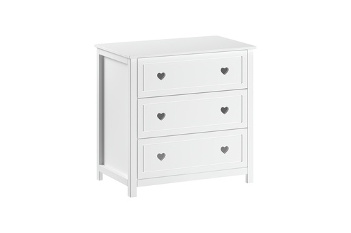 [541039] Vipack | Commode Amori 3 Lade Wit