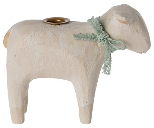 [543522] Maileg | Kaarshouder Lamb Candle Holder Mint