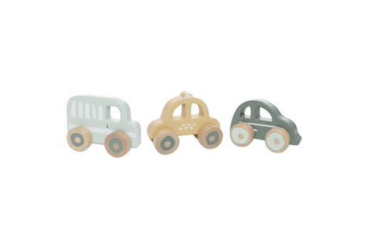 [544444] Jollein | Auto On The Go Hout  3-pack