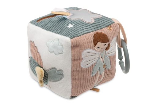 [544446] Jollein | Activiteitenkubus Lovely Birds Textiel