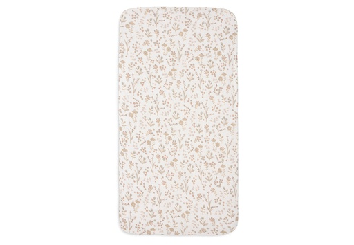 [544485] Jollein | Hoeslaken Bloomy Jersey All over Bloemen 60x120cm