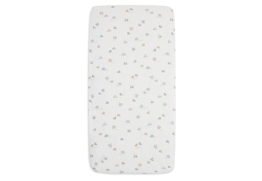 [544492] Jollein | Hoeslaken On The Go Jersey Wit 60x120cm 