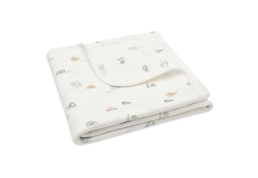 [544497] Jollein | Deken Wieg On The Go Jersey Wit 75x100cm 