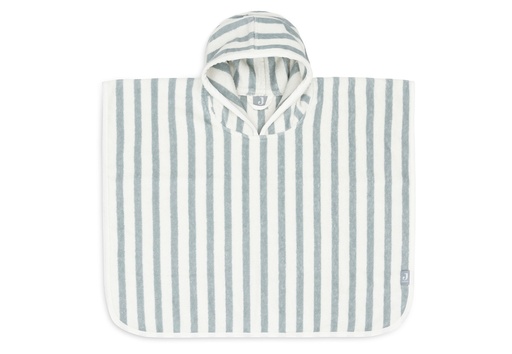 [544513] Jollein | Poncho Terry Stripe Sea Green 
