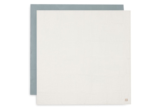 [544526] Jollein | Tetra Doek Sea Green/Ivory Large 115x115cm 2-pack
