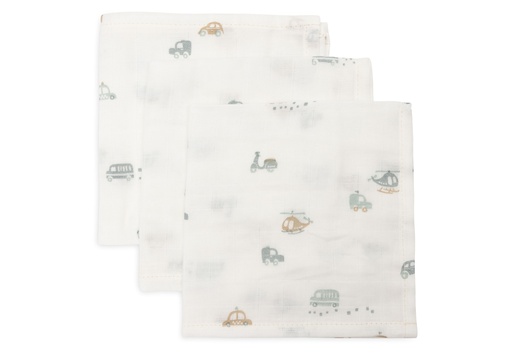 [544558] Jollein | Monddoekje On The Go Tetra 31x31cm 3-pack