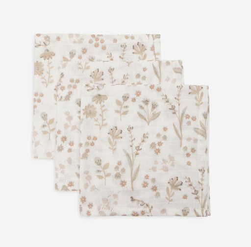 [544559] Jollein | Monddoekje Bloomy 31x31cm 3-pack
