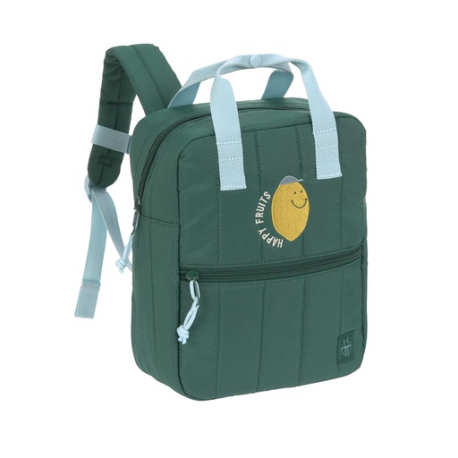 [545140] Laessig | Rugzak Little Gang Lemon Dark Green Mini Square Backpack 