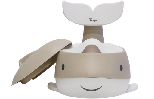 [545142] Bo Jungle | Wc-Potje B-Dolphin Potty Nougat Dolfijn met Rug