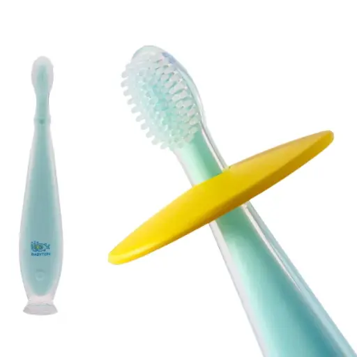 [546198] Babyton | Tandenborstel met Veiligheidsschild Siliconen vr Baby's & Peuters