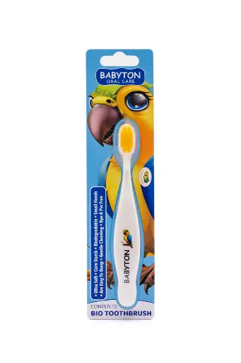 [546203] Babyton | Tandenborstel Bio Tandenborstel Zachte Haartjes Papegaai