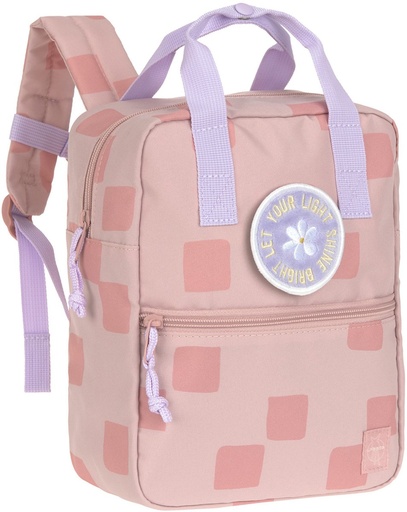 [546246] Laessig | Rugzak Mini Square Pattern Party Rose 20.5x11x27cm