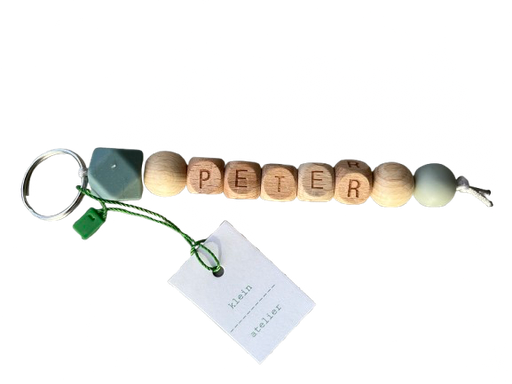 [546782] Klein Atelier | Sleutelhanger PETER Blue Grey/Sage