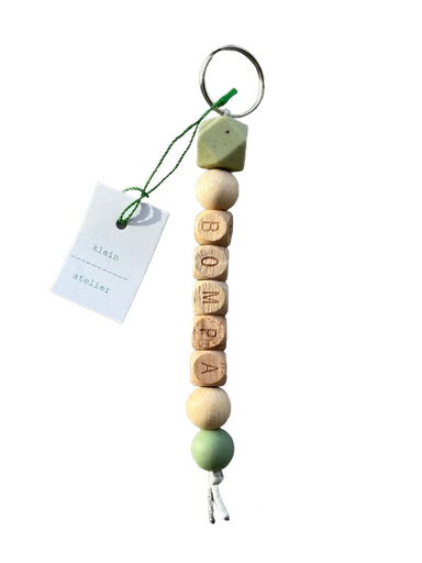 [546788] Klein Atelier | Sleutelhanger BOMPA Speckles Tea Green/Olive