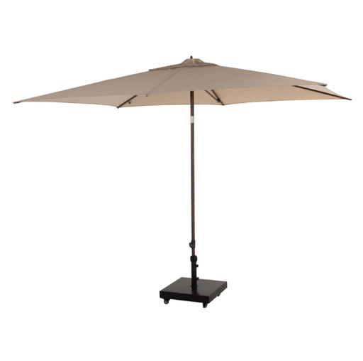 [546890] 4SO | Parasol Azzurro Wenge Frame Beach 195g/m2 Doek:100% Solefin  Kantelbaar 2 Richtingen 200x300cm