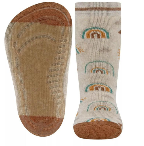 Ewers | Sokken Regenboog Antislip Beige