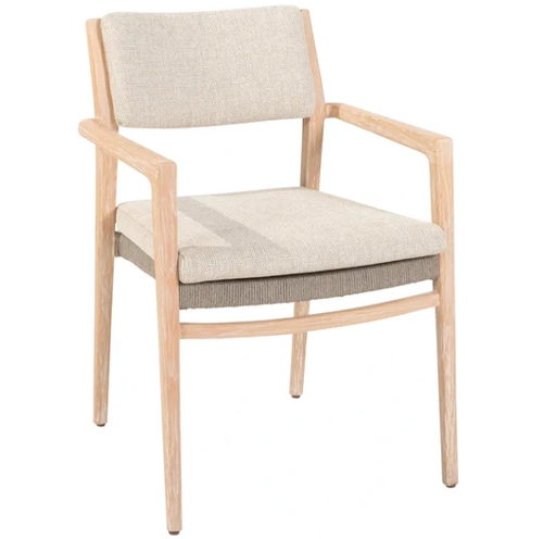 [546952] 4SO | Tuinstoel Julia Stackable Dining Chair Brushed Teak Stapelbaar met Kussen