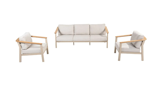 [546958] 4SO | Lounge Olivia Living Set Latte 3-Zit en 2x Stoel