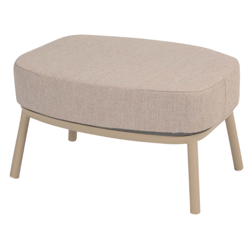 [546973] 4SO | Voetenbank Puglia Footstool Latte met Kussen