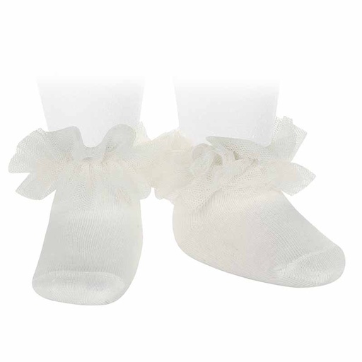 Condor | Kousen Tulle frill ankle socks Nata
