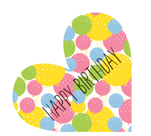 [547676] Duni | Servetten Birthday Heart Airlaid 33cm