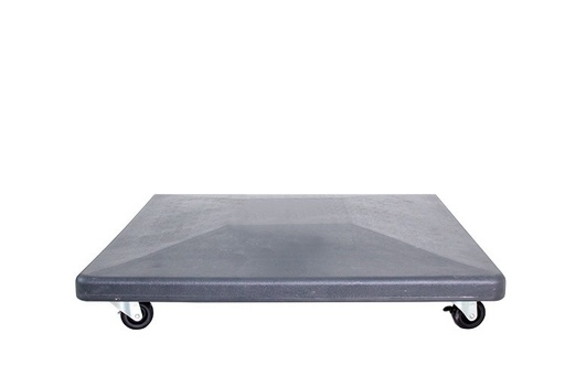[547701] Garden Imp. | Parasolvoet Hawaii Cement Verrijdbaar 4 Wielen Zwart 90kg