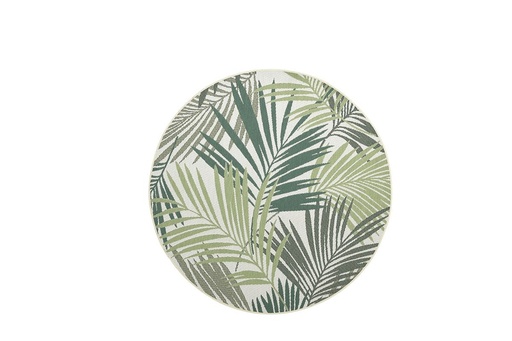 [547725] Garden Imp. | Tapijt Naturalis Buitenkleed Palm Leaf Green Ø 160cm