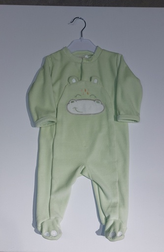 Picco Mini | Pyjama Safari Groen Velours