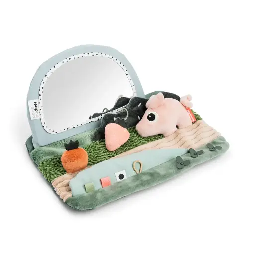 [549000] Done by Deer | Speelgoed Park Tiny Farm Tummy Time Sensory Mirror Colour Mix