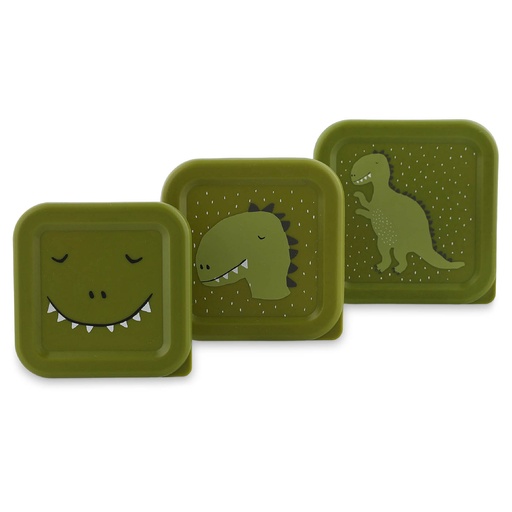 [549195] Trixie | Bewaarpotje Snack Box Mr. Dino Groen 3-pack