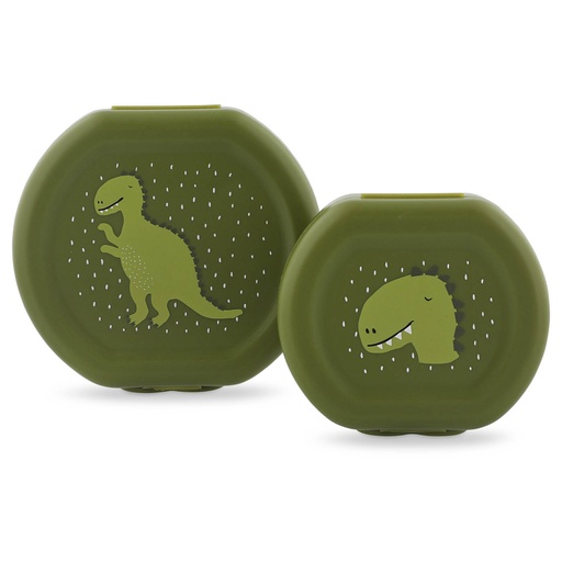 [549196] Trixie | Bewaarpotje Snack Box Mr. Dino Groen 2-pack