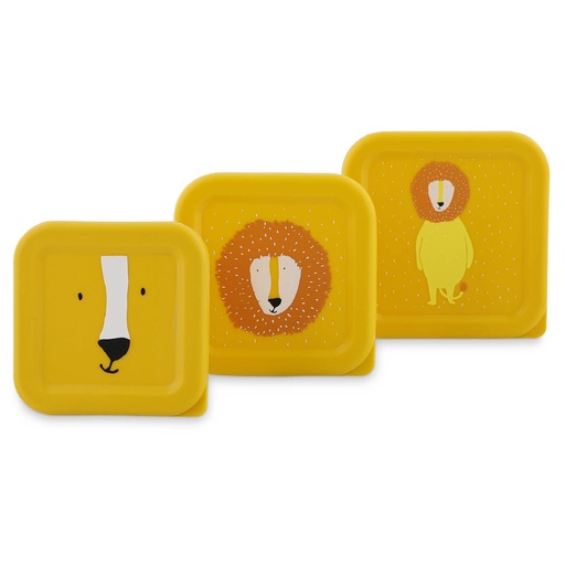 [549203] Trixie | Bewaarpotje Snack Box Mr. Lion Geel 3-pack