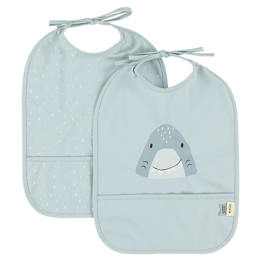 [549217] Trixie | Slabbetje Mr. Shark Waterproof 2-pack