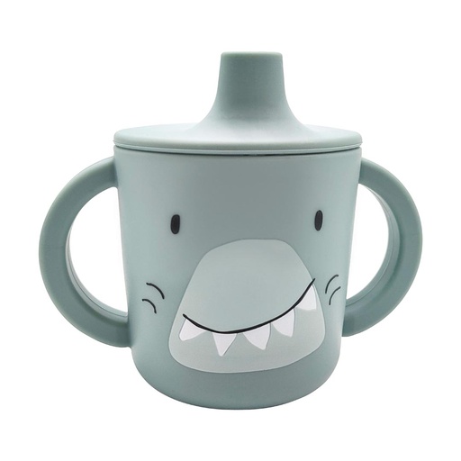[549222] Trixie | Drinkbeker Mr. Shark Tuitbeker Silicone Grijs 200ml