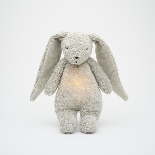 [549375] Moonie | Slaapknuffel The Humming Bunny Gray Natur 2.0