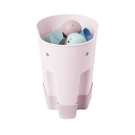 [549572] Shnuggle | Opberger vr Badspeelgoed Shnuggle Ellie Bath Toy Caddy Blush Pink