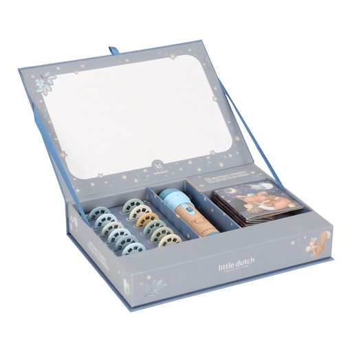 [549585] Little Dutch | Educatief Speelgoed Verhalen Projector Zaklamp Blauw