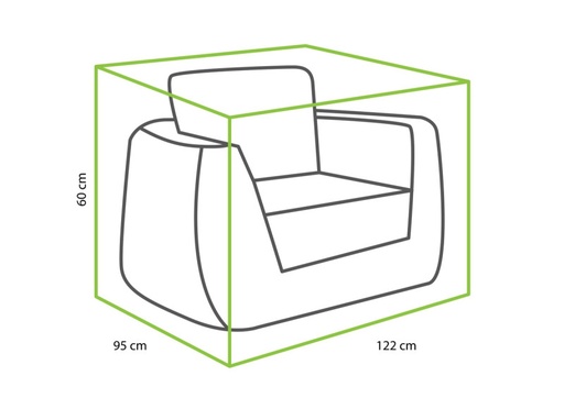 [549655] Tierra | Afdekhoes Cover For Wakkanda Lounge Chair 122x95x60cm