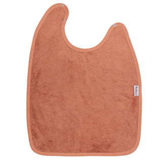 [549693] Timboo | Slabbetje XL Waterproof Drukknopensluiting Bamboe Sunrise Orange Oranje 37x50cm