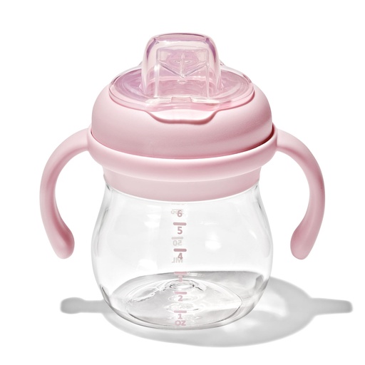 [549700] Oxo | Drinkbeker Transitions Antilekbeker met Zachte Tuit Afneembare Handvaten Blossom Roze 150ml