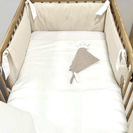 [550237] Living Nature | Bedomranding 70x70x70 cm linnen beige