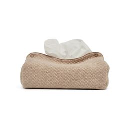 [550280] Living Nature | Hoes vr Tissuebox Losange Camel 